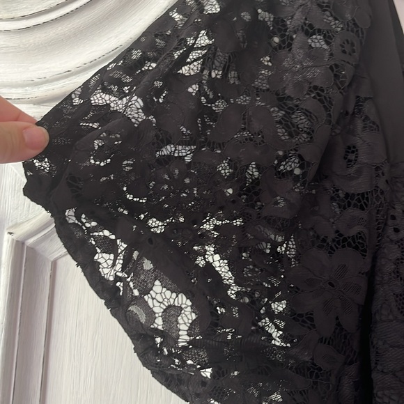Torrid Baby Doll Lace Puff Sleeve Black Top 3x NWOT. - Picture 8 of 10